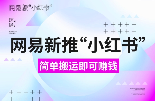 网易官方新推“小红书”，搬运即有收益，新手小白千万别错过(附详细教程)-E六资源