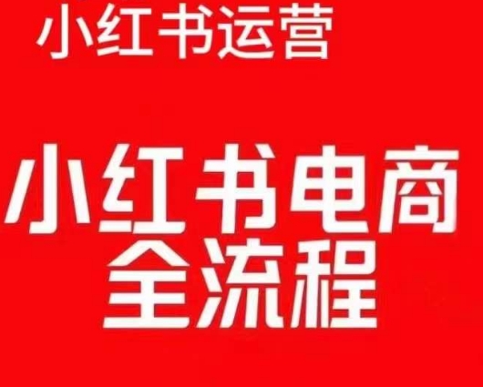 红薯电商实操课，小红书电商全流程-E六资源