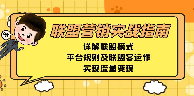 联盟营销实战指南，详解联盟模式、平台规则及联盟客运作，实现流量变现-E六资源