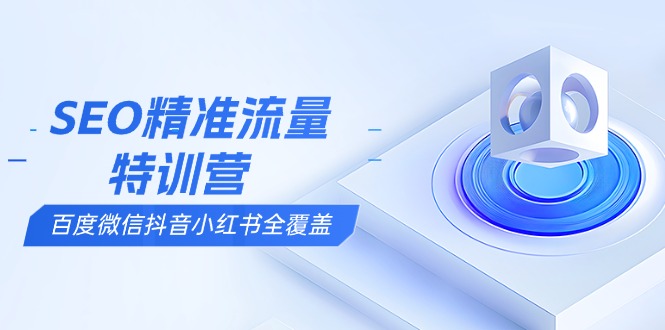 SEO精准流量特训营，百度微信抖音小红书全覆盖，带你搞懂搜索优化核心技巧-E六资源