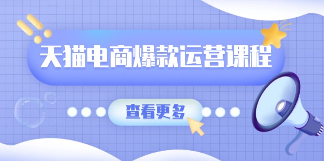 天猫电商爆款运营课程，爆款卖点提炼与流量实操，多套模型全面学习-E六资源