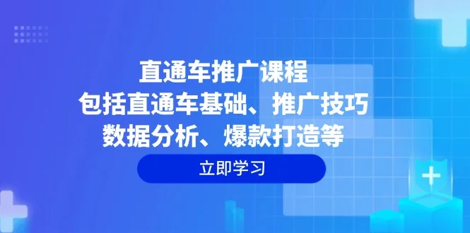图片[1]-直通车推广课程：包括直通车基础、推广技巧、数据分析、爆款打造等-E六资源