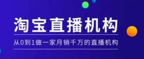 图片[1]-淘宝直播运营实操课【MCN机构】，从0到1做一家月销千万的直播机构-E六资源