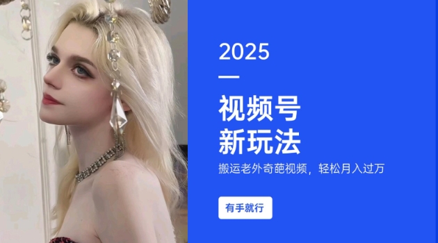 搬运老外奇葩视频，撸视频号分成计划收益，每天只需一小时，新手小白轻松月入过W-E六资源