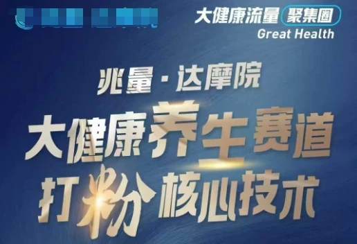 图片[1]-大健康打粉引流，大健康养生赛道暴利打粉新玩法-E六资源
