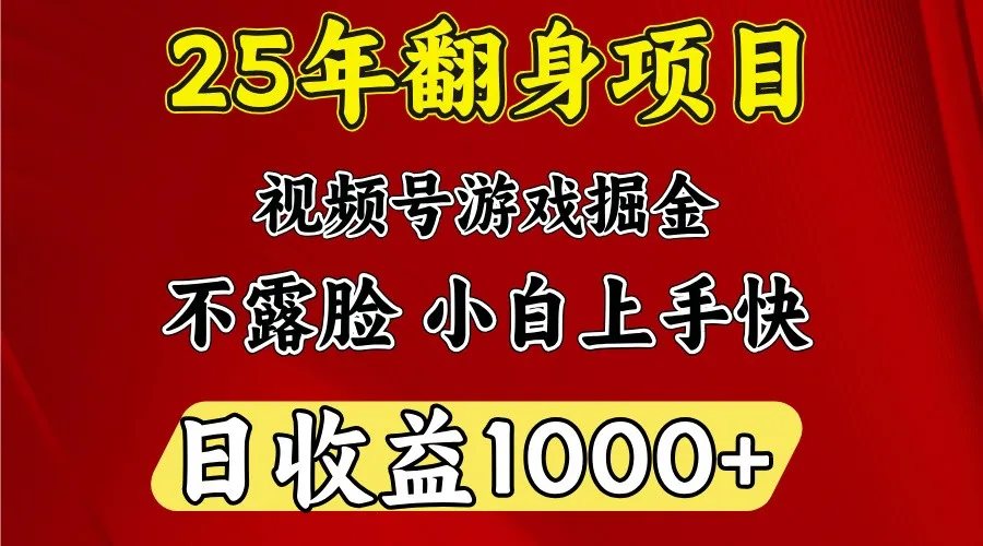 图片[1]-一天收益1000+ 25年开年落地好项目-E六资源