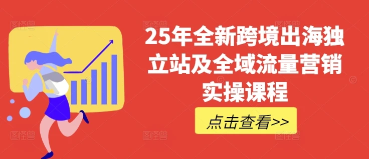 图片[1]-25年全新跨境出海独立站及全域流量营销实操课程，跨境电商独立站TIKTOK全域营销普货特货玩法大全-E六资源