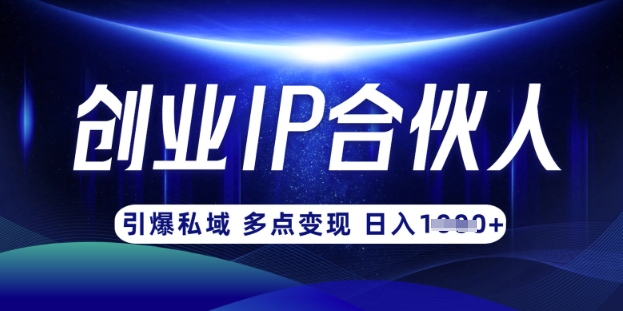 云帆·创业ip合伙人打造3.0，从0到1教你做网创，实现月入过W-E六资源