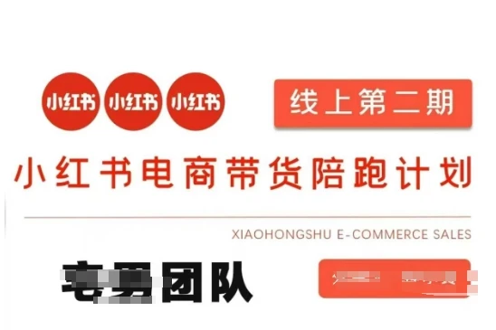 图片[1]-小红书电商带货课2期，月利润20个的小红书电商的有货源，无货源，虚拟产品，付费投流等整套玩法-E六资源