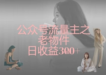 图片[1]-公众号流量主之老物件日收益300+-E六资源