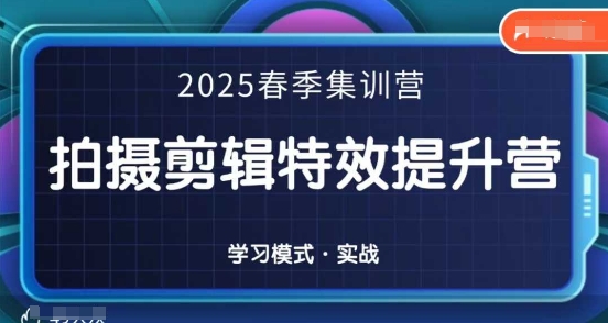 2025春季拍剪全能集训营，拍摄剪辑特效提升营-E六资源