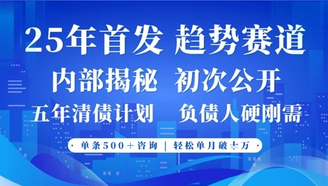 图片[1]-2025年首次公开，真正的事业型赛道，客咨不断，单月轻松破W-E六资源