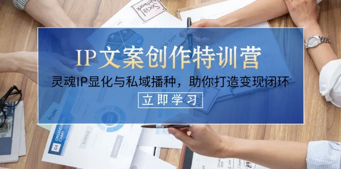 图片[1]-IP文案创作特训营，灵魂IP显化与私域播种，助你打造变现闭环（14节课）-E六资源