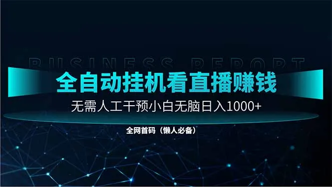 图片[1]-直播助手全自动看大平台直播赚钱，全自动无需人工干预，小白无脑日入1000-E六资源