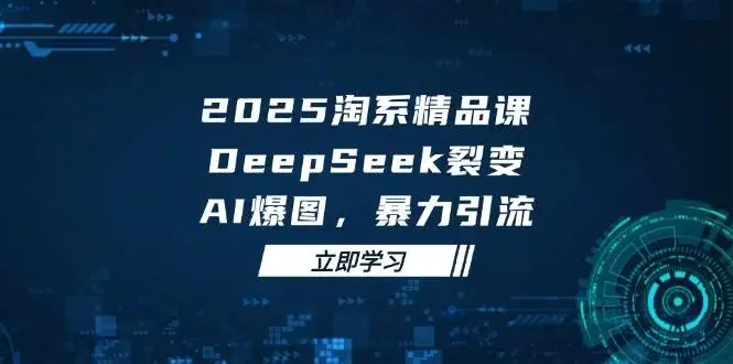 图片[1]-2025无界精品课，DeepSeek裂变，AI爆图，暴力引流助力淘系运营-E六资源