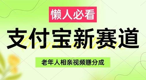 支付宝新赛道，利用老年人相亲视频，挣分成收益，轻松月入过W，操作简单-E六资源