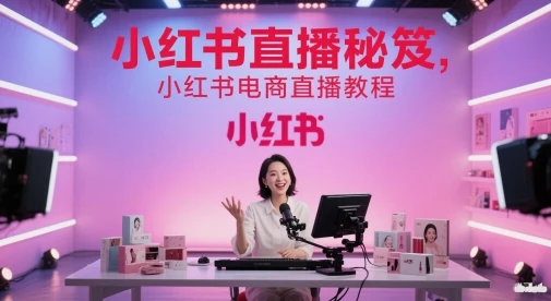 图片[1]-小红书直播秘笈，小红书电商直播教程-E六资源