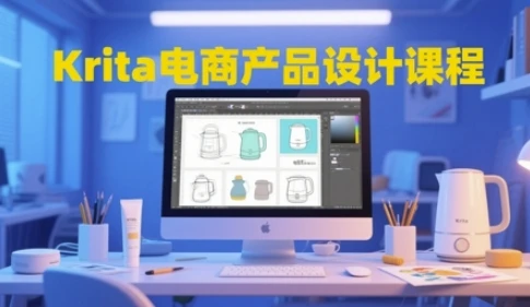 图片[1]-Krita电商产品设计课程，掌握从工具使用到创意落地的全链路设计能力-E六资源