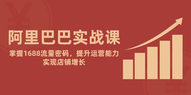 阿里巴巴实战课：掌握1688流量密码，提升运营能力，实现店铺增长-E六资源