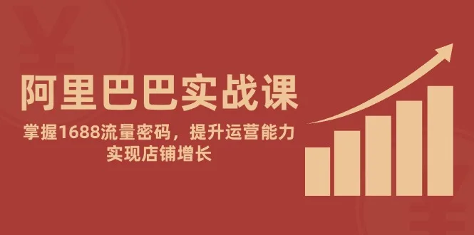图片[1]-阿里巴巴实战课：掌握1688流量密码，提升运营能力，实现店铺增长-E六资源