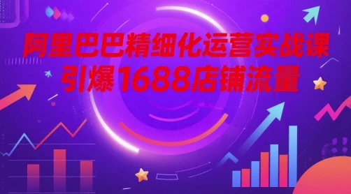 图片[1]-阿里巴巴精细化运营实战课，引爆1688店铺流量-E六资源