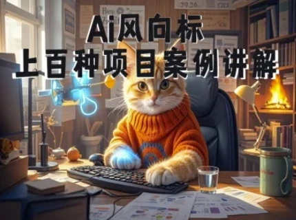 图片[1]-Ai风向标-附100种项目案例玩法-0基础小白到大神ai视频商业应用教学-E六资源