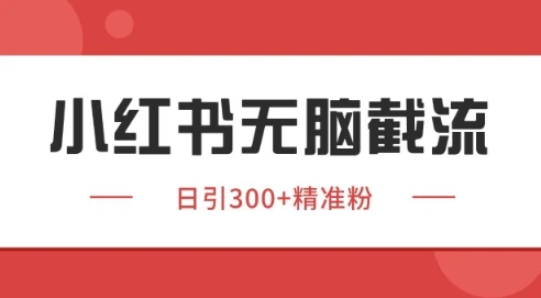 图片[1]-小红书截流同行客源，独家野路子获客玩法 日引200+暴力获客-E六资源