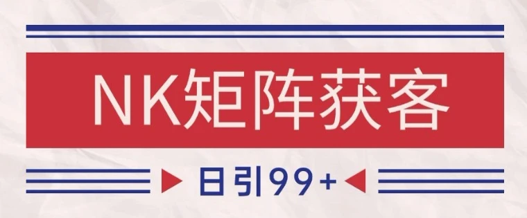 图片[1]-小红书某音NK赛道引流获客 自热矩阵日引200+-E六资源