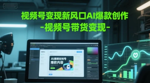 图片[1]-视频号变现新风口AI爆款创作-视频号带货变现-E六资源