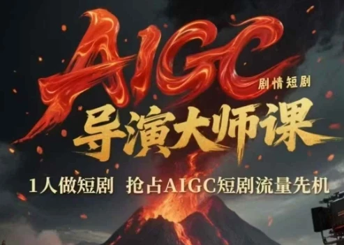 图片[1]-AIGC剧情短剧导演大师课，1人做短剧，抢占AIGC短剧流量先机-E六资源