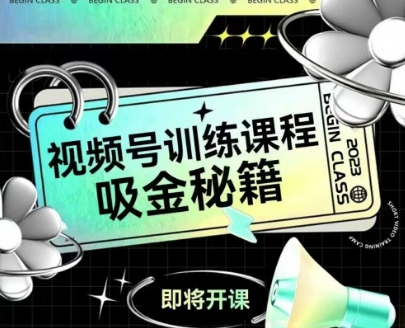 如何做好视频号，视频号训练课程，吸金秘籍-E六资源