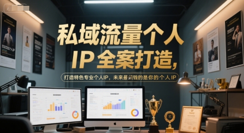 私域流量个人IP全案打造，打造特色专业个人IP，未来最值钱的是你的个人IP-E六资源