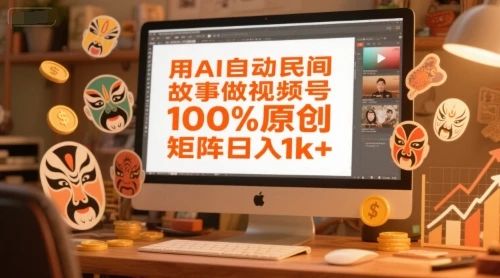 图片[1]-用AI自动民间故事做视频号，100%原创，矩阵日入1k+-E六资源