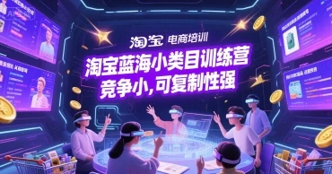 图片[1]-淘宝蓝海小类目训练营， 竞争小，可复制性强-E六资源