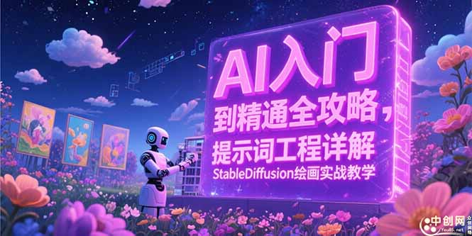 AI入门到精通全攻略，提示词工程详解，StableDiffusion绘画实战教学-E六资源