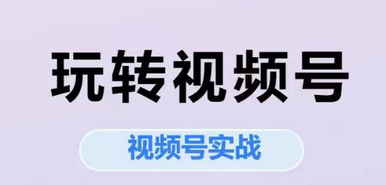 玩转视频号，视频号实战系列课-E六资源