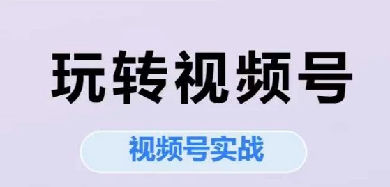 图片[1]-玩转视频号，视频号实战系列课-E六资源