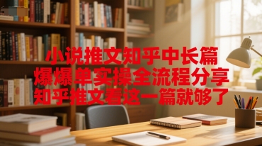 小说推文知乎中长篇爆单实操全流程分享，知乎推文看这一篇就够了-E六资源