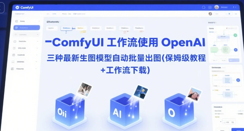 图片[1]-ComfyUI 工作流使用 OpenAI 三种最新生图模型自动批量出图(保姆级教程+工作流下载)-E六资源
