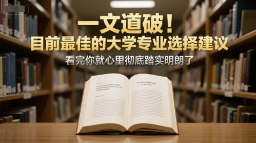 图片[1]-付费文章：一文道破！目前最佳的大学专业选择建议，看完你就心里彻底踏实明朗了-E六资源