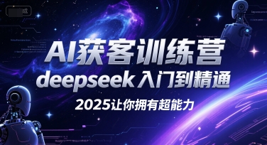 AI获客训练营，deepseek入门到精通，2025让你拥有超能力-E六资源