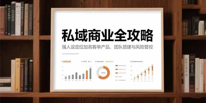 图片[1]-私域商业全攻略，强人设定位加高客单产品，团队搭建与风险管控-E六资源
