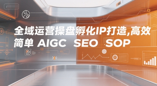 全域运营操盘孵化IP打造，高效 简单 AIGC SEO SOP-E六资源