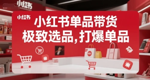 图片[1]-小红书单品带货，极致选品，打爆单品-E六资源