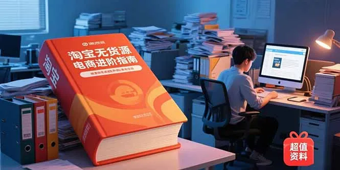 图片[1]-淘宝无货源电商进阶指南，包含新人课、进阶课，配套资料，蓝海选品等-E六资源