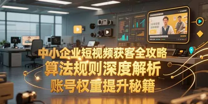 图片[1]-中小企业短视频获客全攻略，算法规则深度解析，账号权重提升秘籍-E六资源