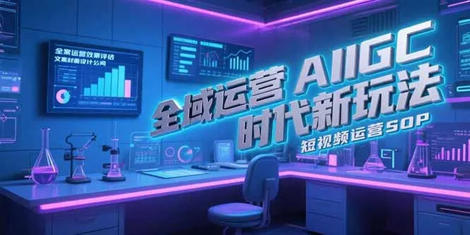 图片[1]-全域运营AIGC时代新玩法，文案封面设计公式，短视频运营SOP-E六资源