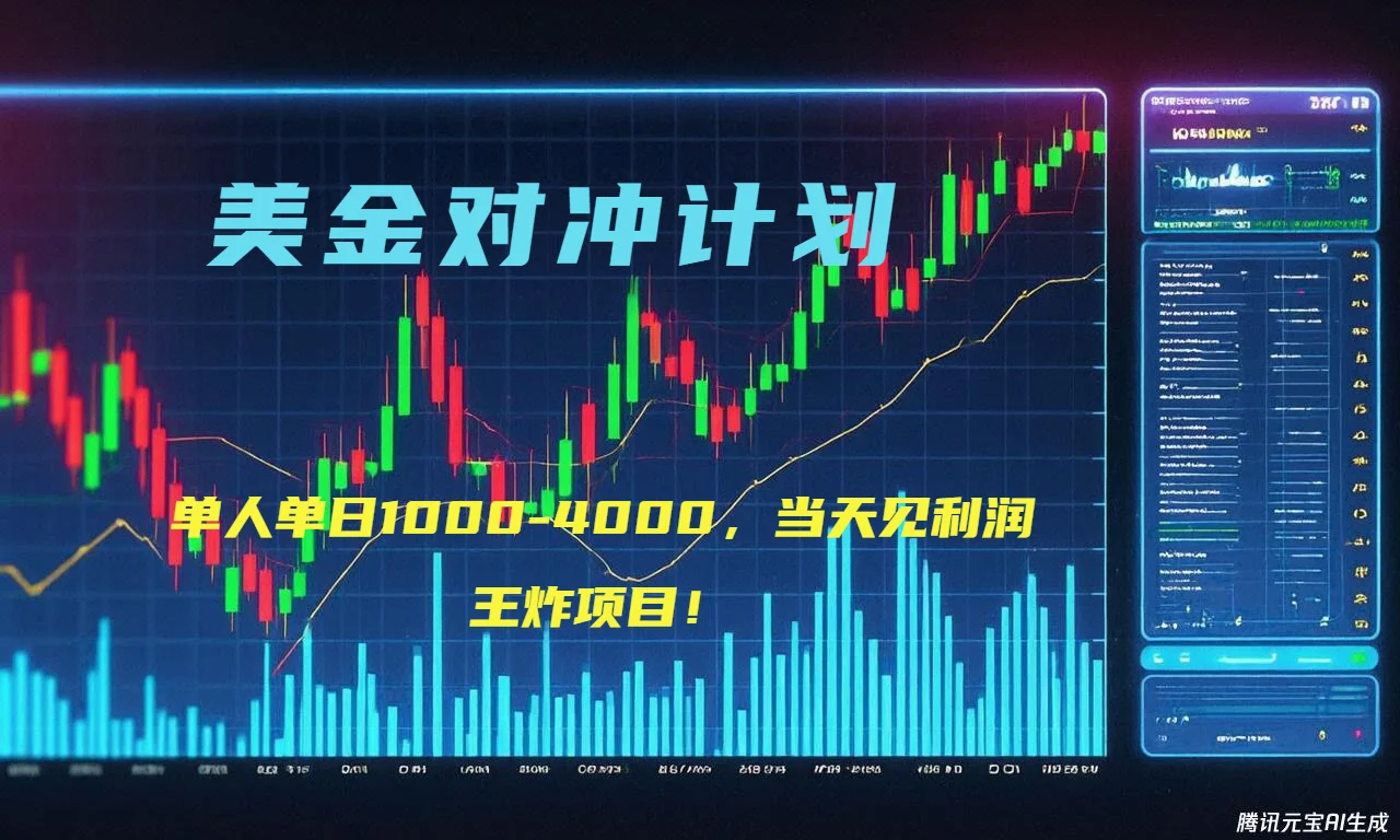 图片[1]-2025年最暴力项目“美金先登计划”最新最强对冲战法，每日实际收益1K-4K-E六资源