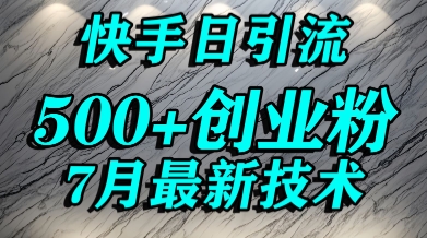 创业粉怎么打？快手精准引流创业粉，宝妈群体日进500+精准流量-E六资源