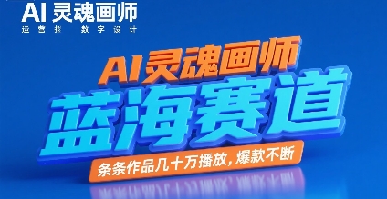 AI灵魂画师，蓝海赛道，条条作品几十W播放，爆款不断-E六资源
